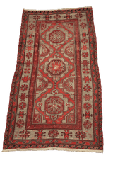 320x165 cm Anatolian Kilim Sumak Tribal Wool Rug Handmade Red Grey - Rugoutlet