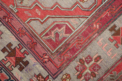 320x165 cm Anatolian Kilim Sumak Tribal Wool Rug Handmade Red Grey - Rugoutlet