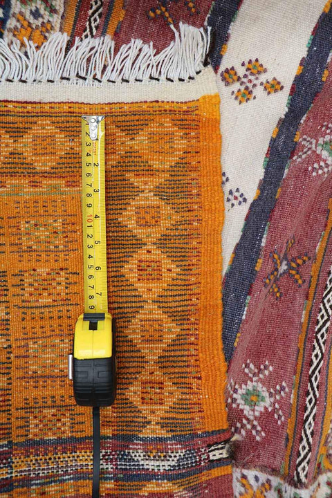 320x190 cm Morrocan Kilim Tribal Wool Rug Handmade Multi-Coloured - Rugoutlet