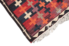 280x145 cm Antique Tribal Kilim Wool Rug Handmade Multi-Coloured - Rugoutlet