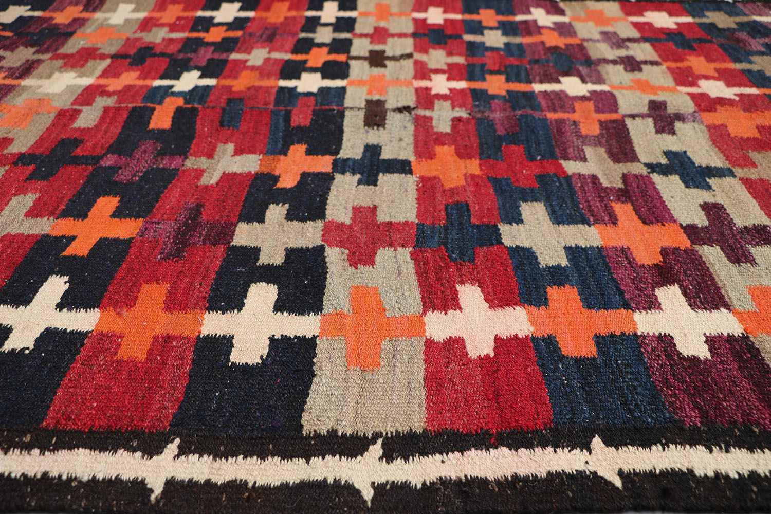 280x145 cm Antique Tribal Kilim Wool Rug Handmade Multi-Coloured - Rugoutlet