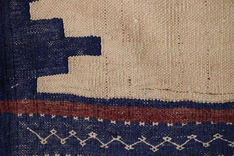 107x102cm Baluch Kilim sufra Tribal Wool Rug - Rugoutlet