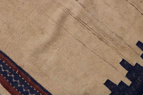 107x102cm Baluch Kilim sufra Tribal Wool Rug - Rugoutlet
