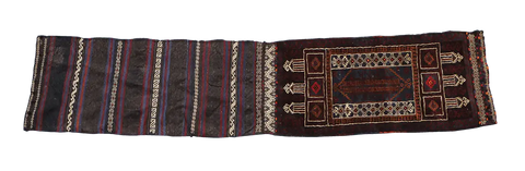 115x65 cm Afghan Rug Kilim Tribal Wool Rug Handmade Maroon - Rugoutlet