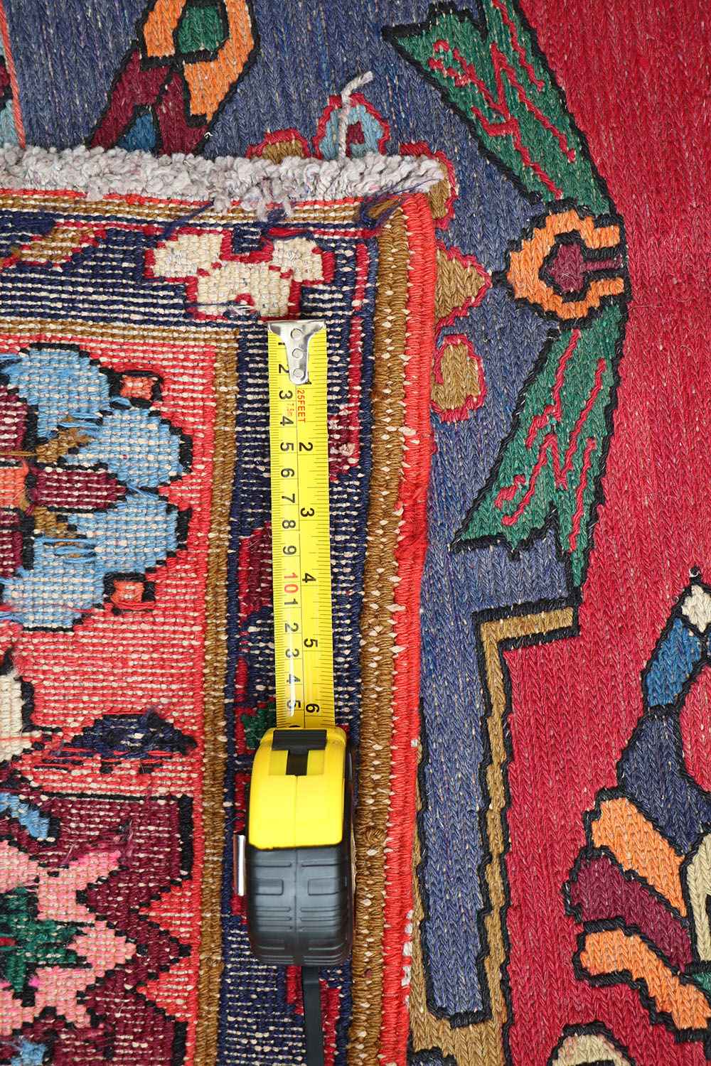 242x160 cm Antique Turkish Kilim Sumak Tribal Wool Rug Handmade Red - Rugoutlet