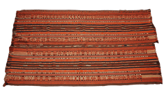 262x162 cm Qashqai Kilim jajim Tribal Wool Rug Handmade Orange - Rugoutlet