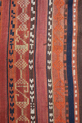 262x162 cm Qashqai Kilim jajim Tribal Wool Rug Handmade Orange - Rugoutlet