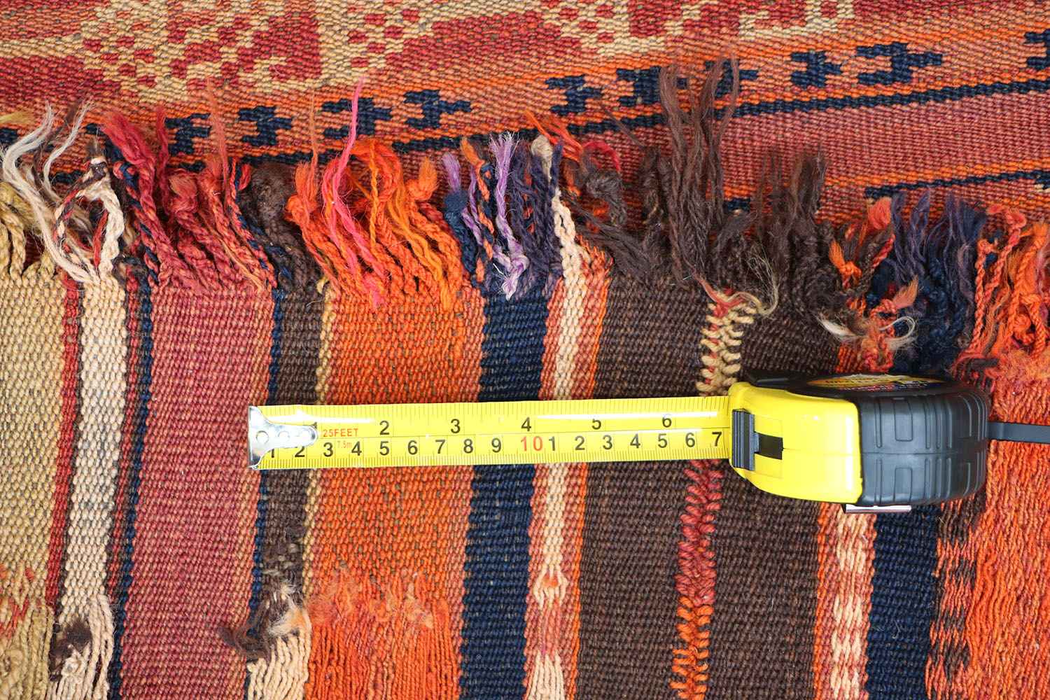 262x162 cm Qashqai Kilim jajim Tribal Wool Rug Handmade Orange - Rugoutlet