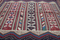 220x146 cm Qashqai Kilim Tribal Wool Rug Handmade Multi-Coloured - Rugoutlet