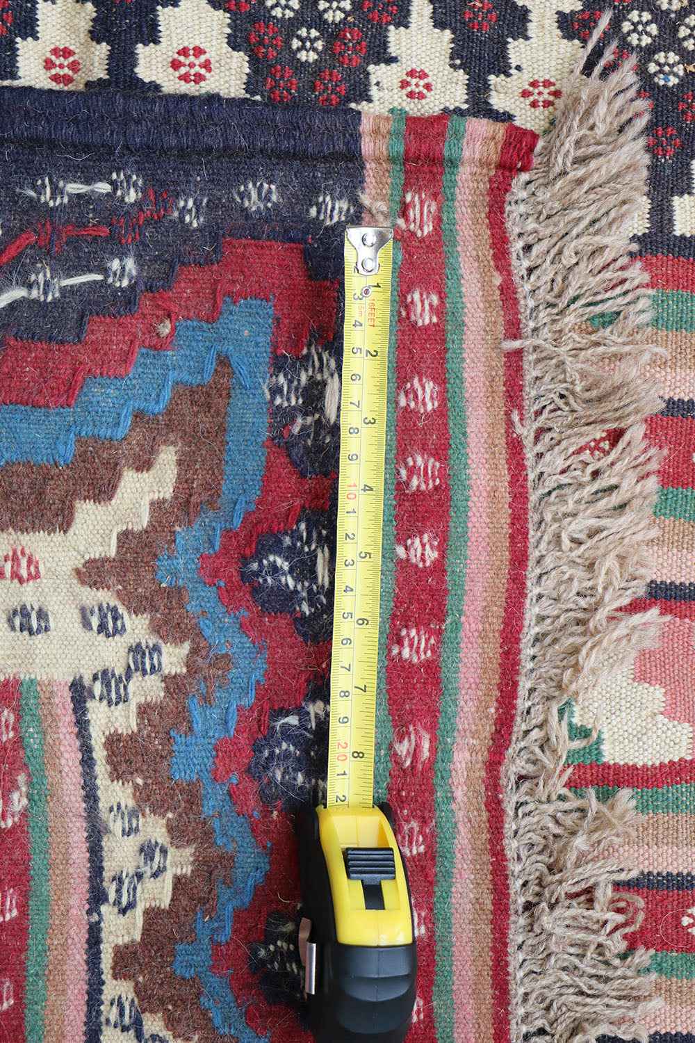 220x146 cm Qashqai Kilim Tribal Wool Rug Handmade Multi-Coloured - Rugoutlet