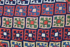 199x157 cm Persian Kilim Tribal Wool Rugs Handmade Multi-Coloured - Rugoutlet