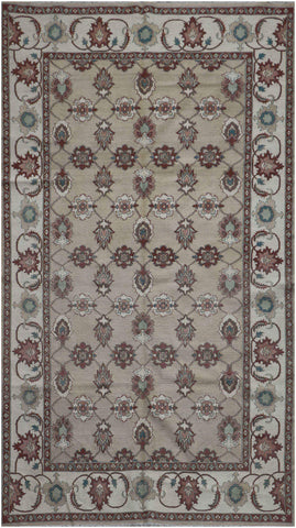 273x190 cm Fine Ziegler Kilim Sumak Tribal Wool Rug Handmade Grey - Rugoutlet
