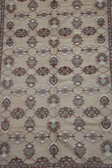 273x190 cm Fine Ziegler Kilim Sumak Tribal Wool Rug Handmade Grey - Rugoutlet