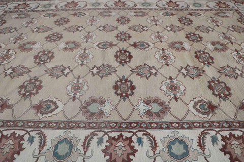 273x190 cm Fine Ziegler Kilim Sumak Tribal Wool Rug Handmade Grey - Rugoutlet