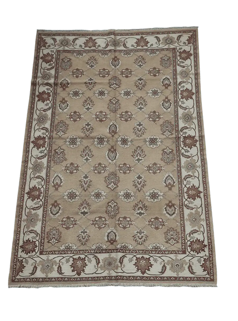 288x182 cm Ziegler Fine Kilim Sumak Tribal Wool Rug Handmade Brown - Rugoutlet