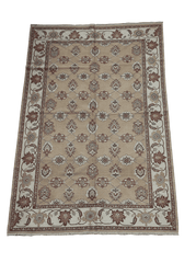 288x182 cm Ziegler Fine Kilim Sumak Tribal Wool Rug Handmade Brown - Rugoutlet