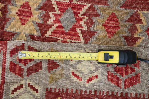 246x170 cm Qashqai Kilim Tribal Wool Rugs Handmade Red Yellow - Rugoutlet