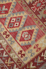 246x170 cm Qashqai Kilim Tribal Wool Rugs Handmade Red Yellow - Rugoutlet