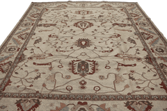 293x128 cm Fine Kilim Sumak Ziegler Tribal Wool Rug Handmade Brown Grey - Rugoutlet