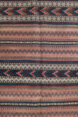 220x80 cm Antique Qashqai Jajim Tribal Wool Rug Handmade Orange - Rugoutlet