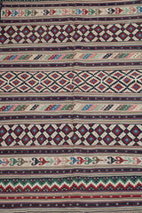 222x165 cm Qashqaie Kilim Sumak Tribal Wool Rugs Handmade Pink Brown - Rugoutlet