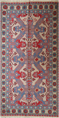 203x143cm Kazak Kilim Sumak (Soumak) 6884 - Rugoutlet