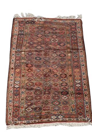 147x228 cm Antique Lori Tribal Wool Rug Handmade Peach - Rugoutlet