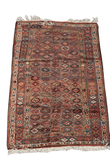 147x228 cm Antique Lori Tribal Wool Rug Handmade Peach - Rugoutlet