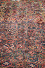 147x228 cm Antique Lori Tribal Wool Rug Handmade Peach - Rugoutlet