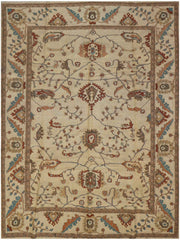 302x232 cm Fine Ziegler Sumak Wool Rug Handmade Beige - Rugoutlet