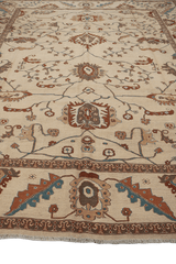 302x232 cm Fine Ziegler Sumak Wool Rug Handmade Beige - Rugoutlet