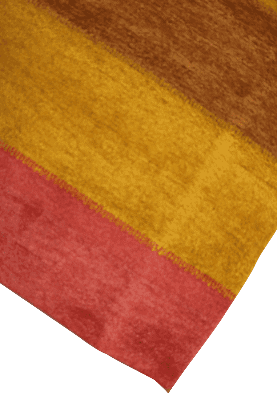 176 x 122 (5.77 x 4.00 ft) cm Gabbeh Tribal Wool Rugs Hand Knotted Red Yellow Colour - Rugoutlet