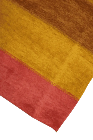 176 x 122 (5.77 x 4.00 ft) cm Gabbeh Tribal Wool Rugs Hand Knotted Red Yellow Colour - Rugoutlet