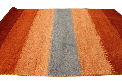 126x186 cm Multi-coloured Contemporary Persian Gabbeh tribal Qashqai wool rug - Rugoutlet