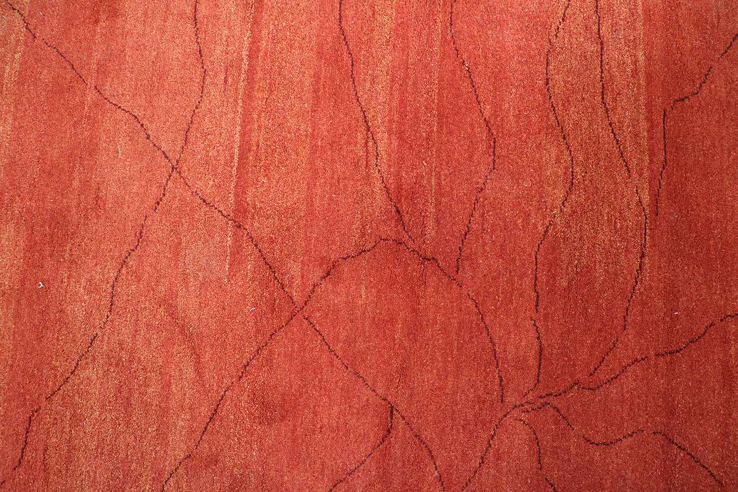 200 x 145 cm Gabbeh Tribal Wool Rug Hand-Knotted Red Colour - Rugoutlet