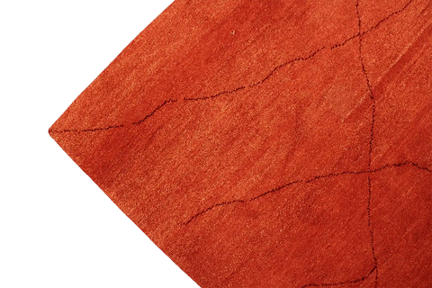 200 x 145 cm Gabbeh Tribal Wool Rug Hand-Knotted Red Colour - Rugoutlet