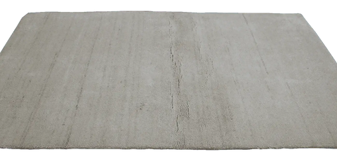 153 x 92 cm Gabbeh Tribal Wool Rugs Handmade Grey Colour - Rugoutlet