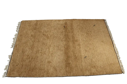 180 x 122 cm (5.91 x 4.00 ft) Gabbeh Tribal Wool Rugs Hand Knotted Brown Colour - Rugoutlet