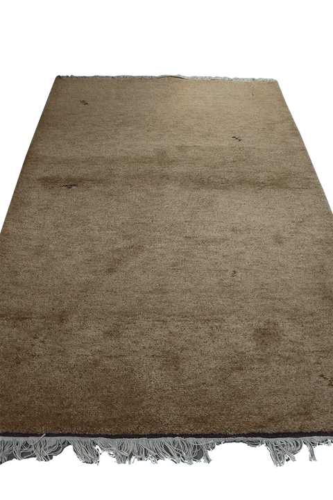 180 x 122 cm (5.91 x 4.00 ft) Gabbeh Tribal Wool Rugs Hand Knotted Brown Colour - Rugoutlet