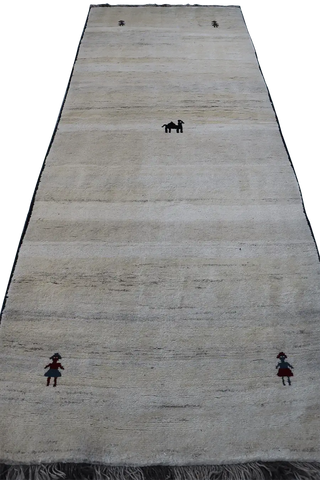 Gabbeh Tribal Wool Rug 300 x 110 cm (9.84 x 3.61 ft)