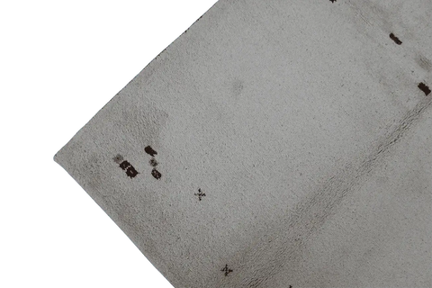 201 x 144 cm Gabbeh Tribal Wool Rug Hand-Knotted Beige Colour - Rugoutlet