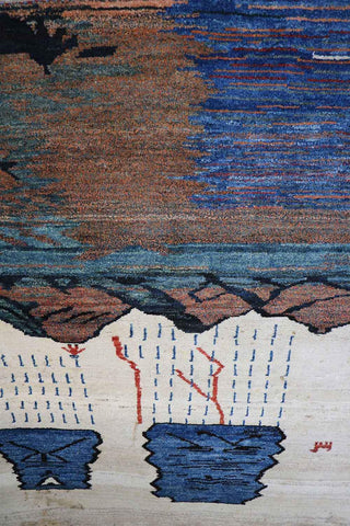 152 x 109 cm Gabbeh Tribal Wool Rugs Handmade Multi-Coloured - Rugoutlet