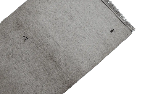 140 x 72 cm Gabbeh Tribal Wool Rugs Handcrafted Beige - Rugoutlet