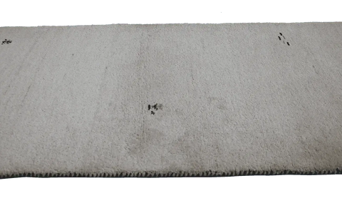140 x 72 cm Gabbeh Tribal Wool Rugs Handcrafted Beige - Rugoutlet