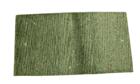 140 x 74 cm Gabbeh Tribal Wool Rugs Handcrafted Green - Rugoutlet