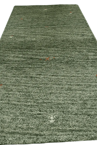 140 x 74 cm Gabbeh Tribal Wool Rugs Handcrafted Green - Rugoutlet