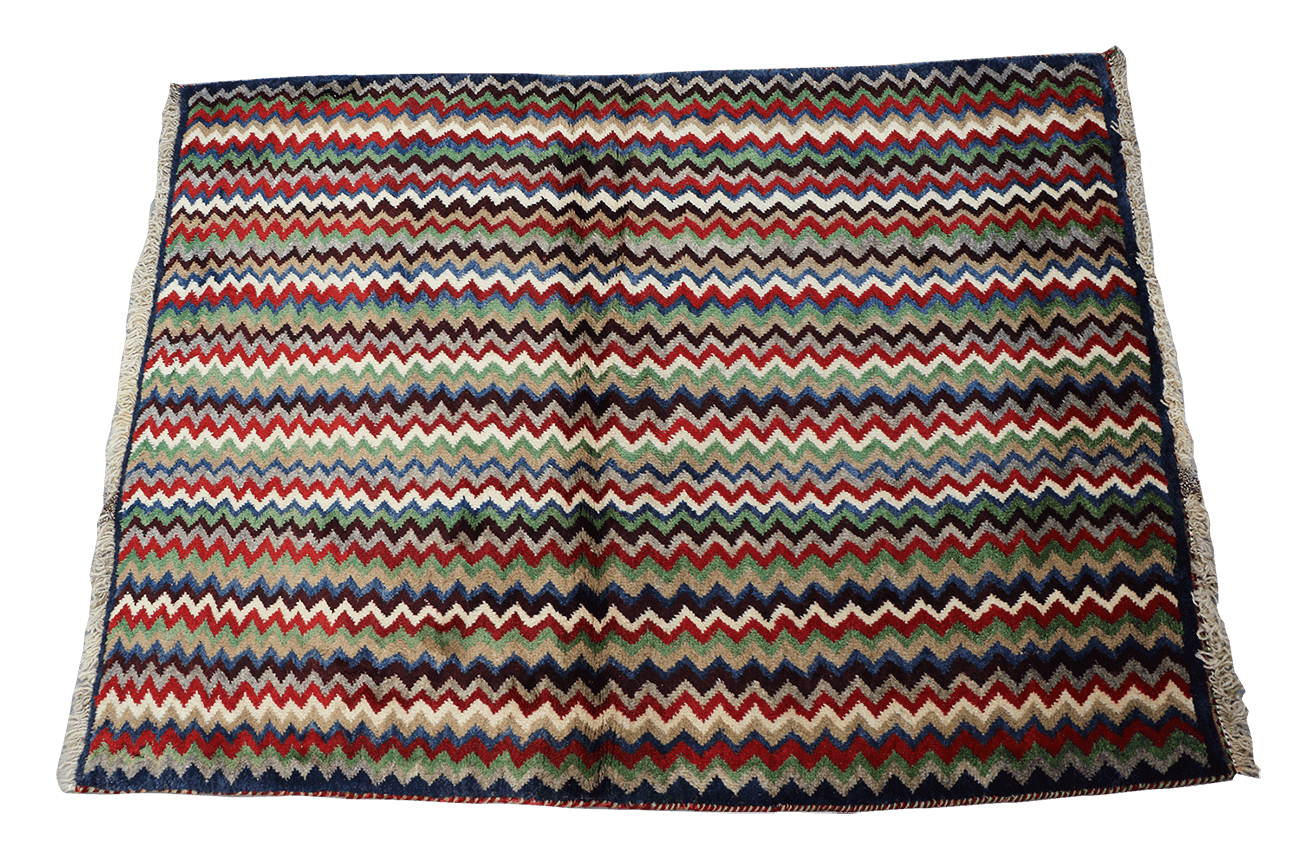 148 x 108 cm Gabbeh Tribal Wool Rugs Multi-Colored - Rugoutlet