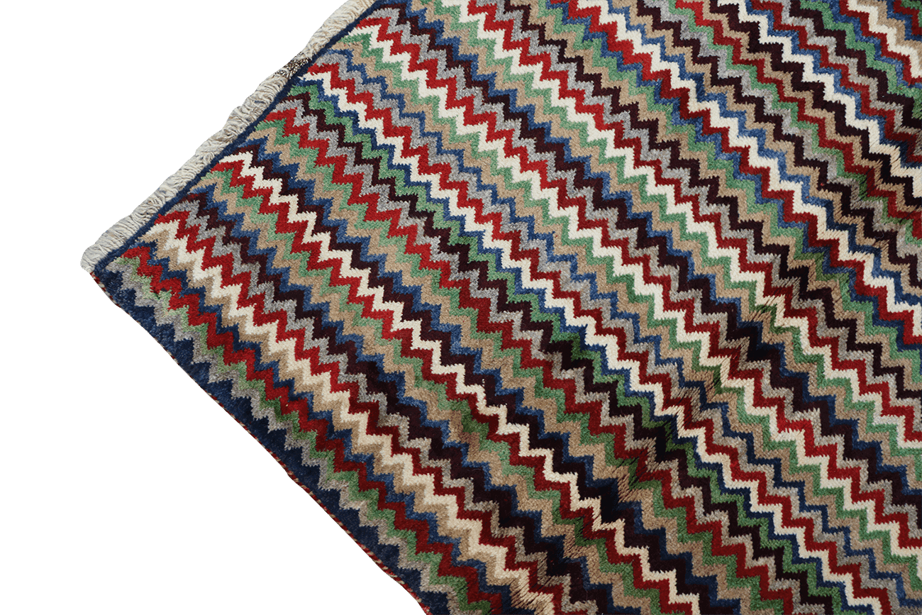 148 x 108 cm Gabbeh Tribal Wool Rugs Multi-Colored - Rugoutlet