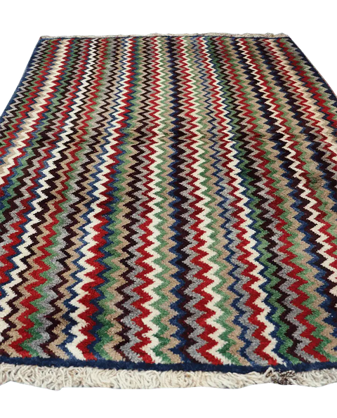 148 x 108 cm Gabbeh Tribal Wool Rugs Multi-Colored - Rugoutlet