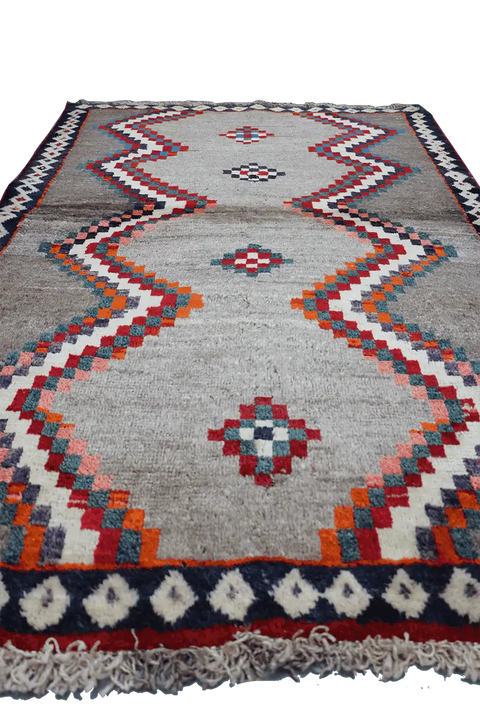 179x122 cm Gabeh Tribal Wool Rugs Hand Knotted Beige Brown - Rugoutlet